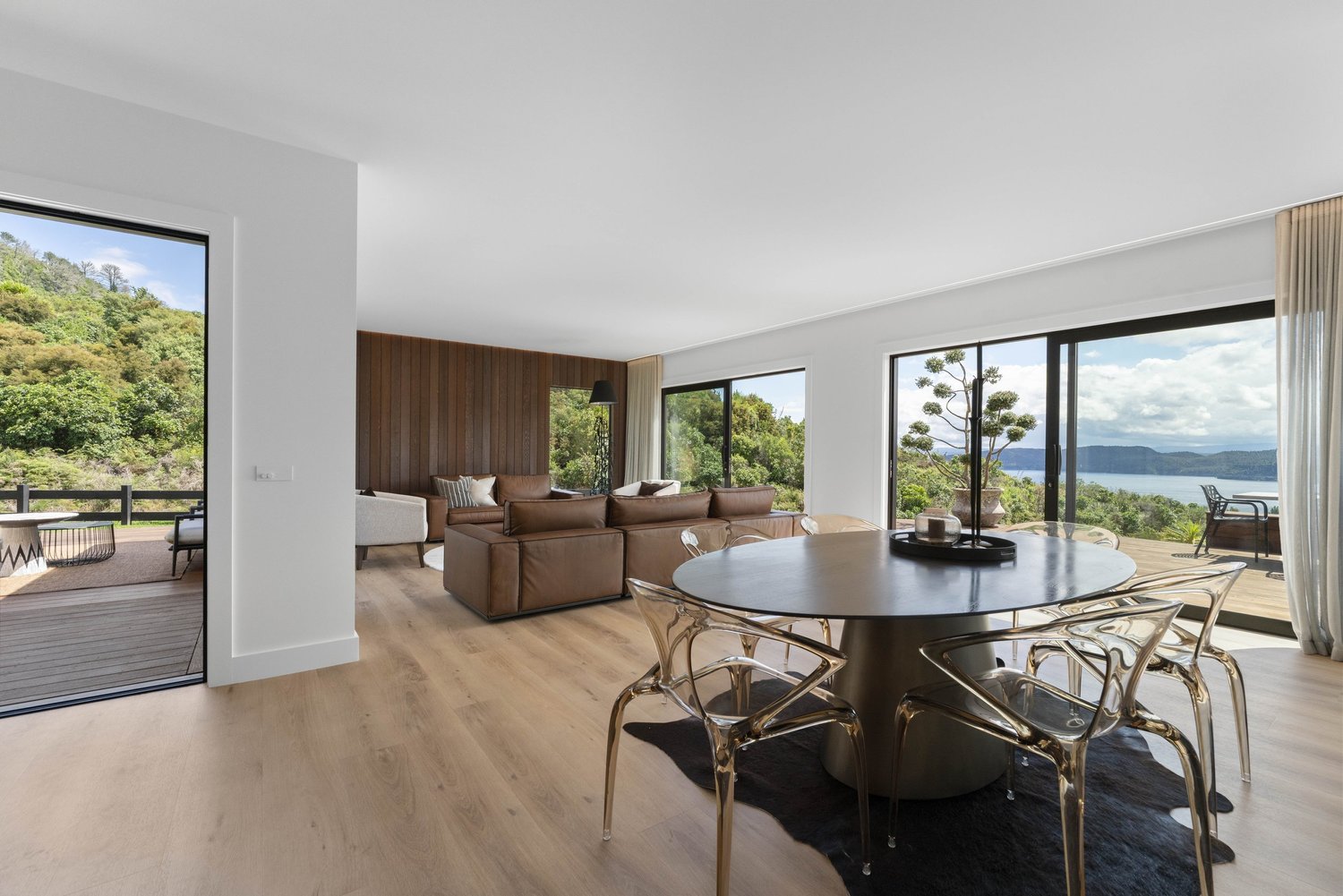 A living room lit by a Balance lighting scheme